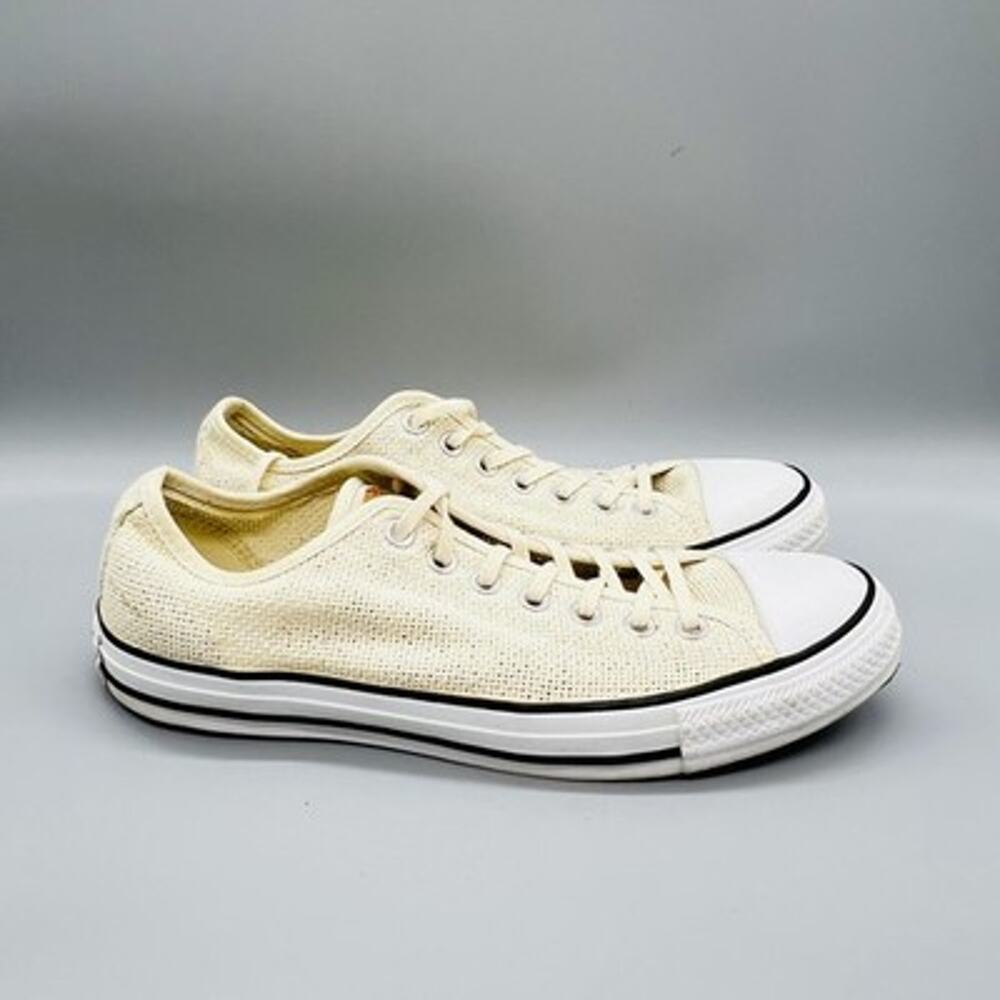 Converse Shoes Mens 9 Beige Mesh All Star 2 Low Top Sneakers Comfort
